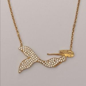 🧜♀️Mermaid necklace 925 silver cz 18k yellow gold plated